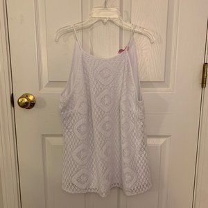 Lilly Pulitzer White Lace Tank